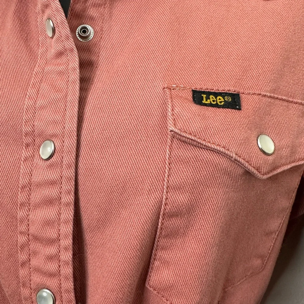 Lee pink/coral denim dress - Picture 3 of 6